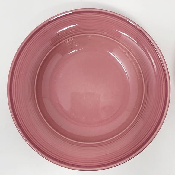 Nancy Calhoun Soup Bowls Set of 4 Solid Dark Rose Pink VTG Stoneware Japan EUC - Picture 3 of 8